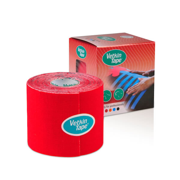 VetkinTape kinesiology tape 6cm red single roll