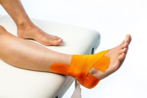 ankle stability kinesiology tape