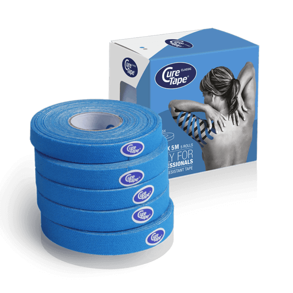 curetape-classic-kinesiology-tape-product-blue-1cm-x-5m-5-single-roll-with-box-packaging-lr-image1