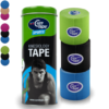 CureTape Sports - 3 Rolls Kinesiology Tape
