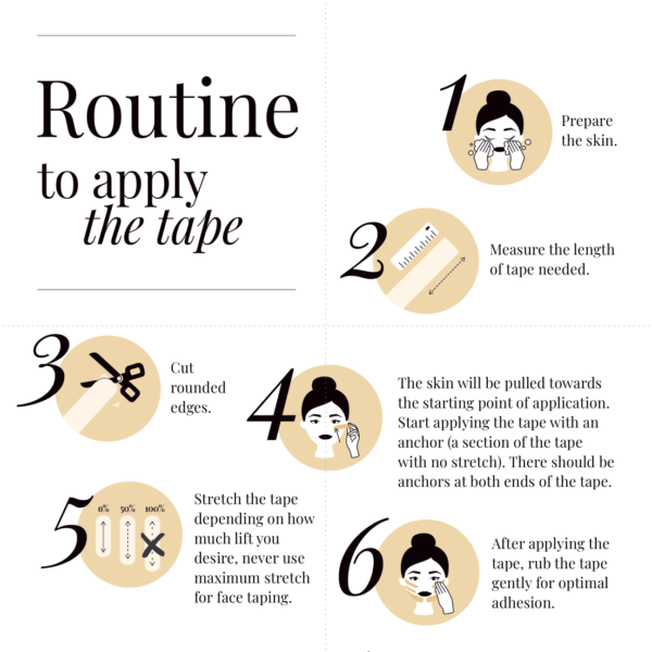 Beauty tape routine