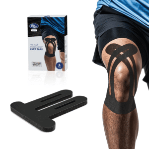 CureTape Pre Cut Kinesiology Tape for Knee (6pcs)